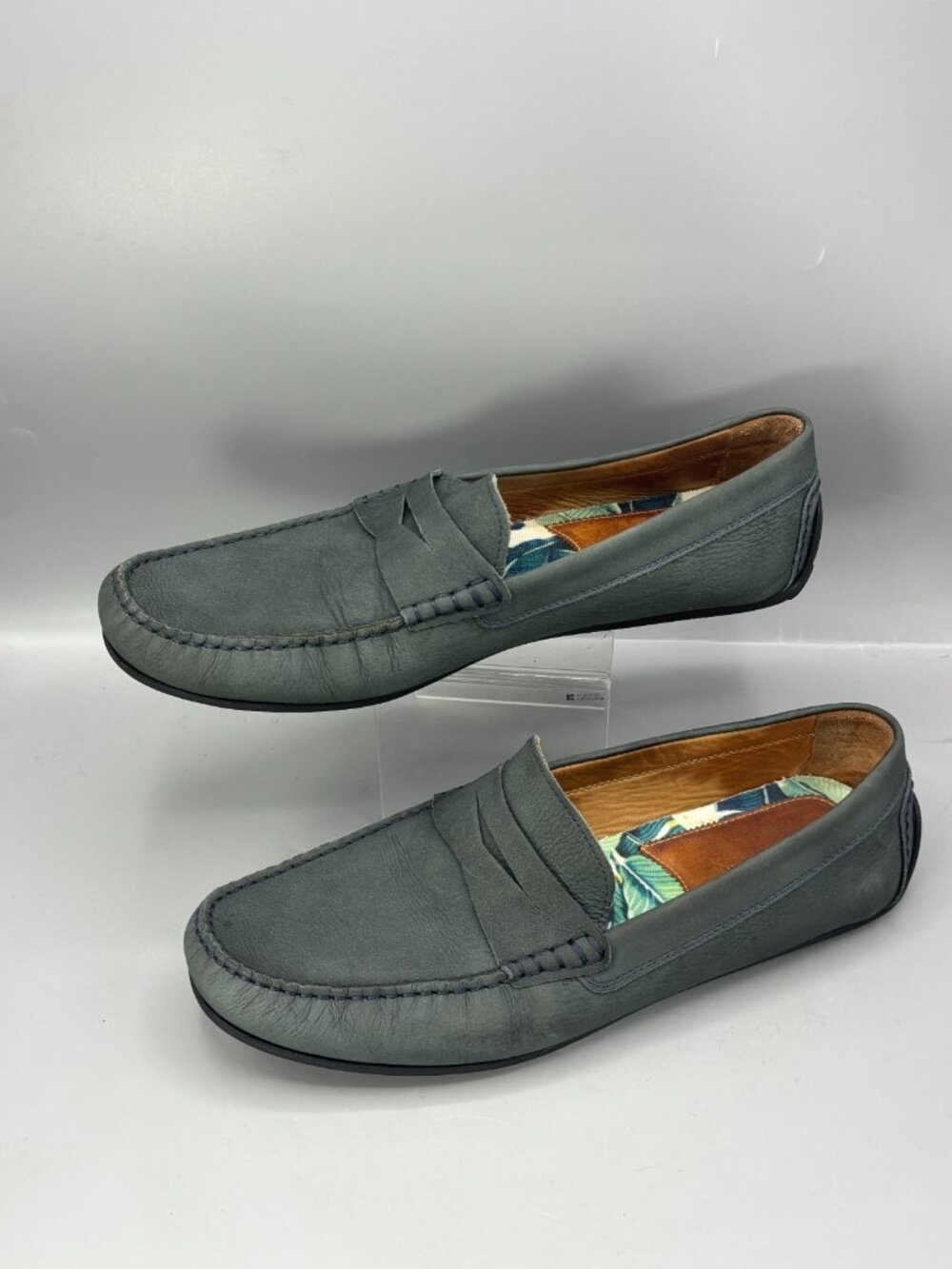 Blake McKay Penny Loafer Driving Moccasin Mens 12M Jasper Leather Retro Driving